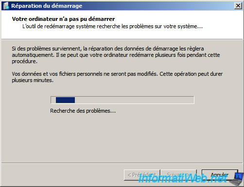 comment reparer bootmgr absent windows 7