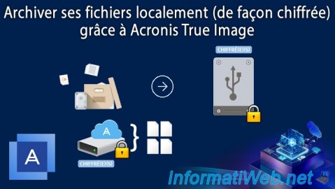 Acronis True Image - Archiver ses fichiers localement (archive chiffrée)