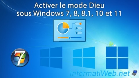 Activer le mode Dieu sous Windows 7, 8, 8.1, 10 et 11