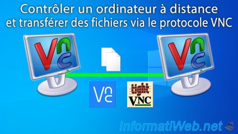 Contrôler un ordinateur à distance et transférer des fichiers via le protocole VNC (grâce à TightVNC ou RealVNC)