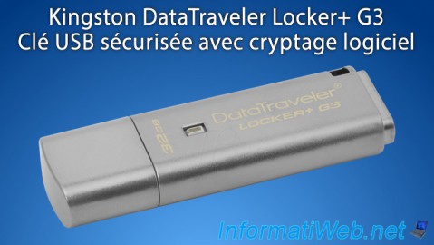 Kingston DataTraveler Locker+ G3 - Clé USB sécurisée avec cryptage logiciel