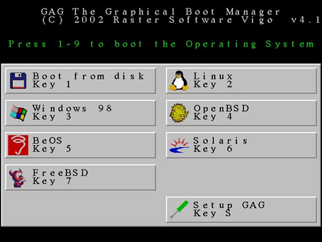 GAG (Graphical Boot Manager)