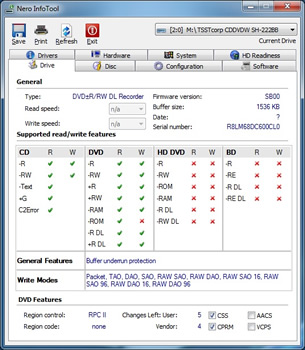 Nero InfoTool