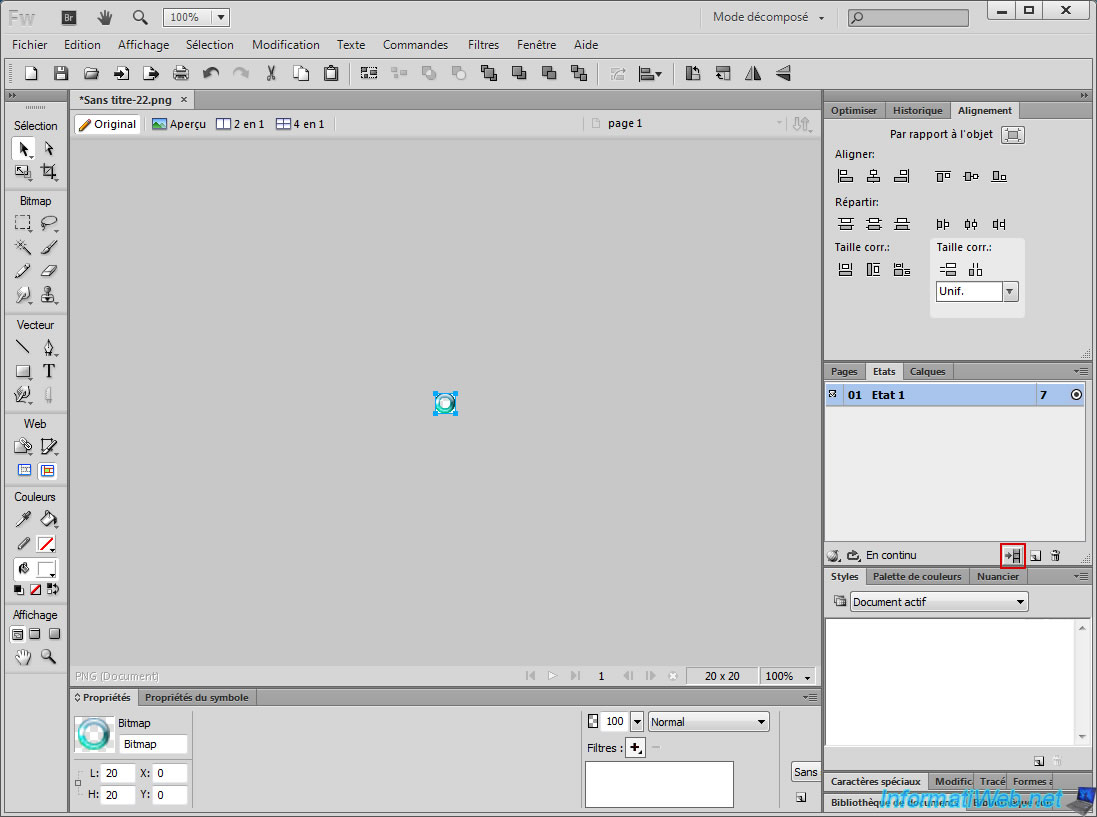 Create an animated image (gif) from a series of images with Adobe Fireworks  - Web - Tutorials - InformatiWeb