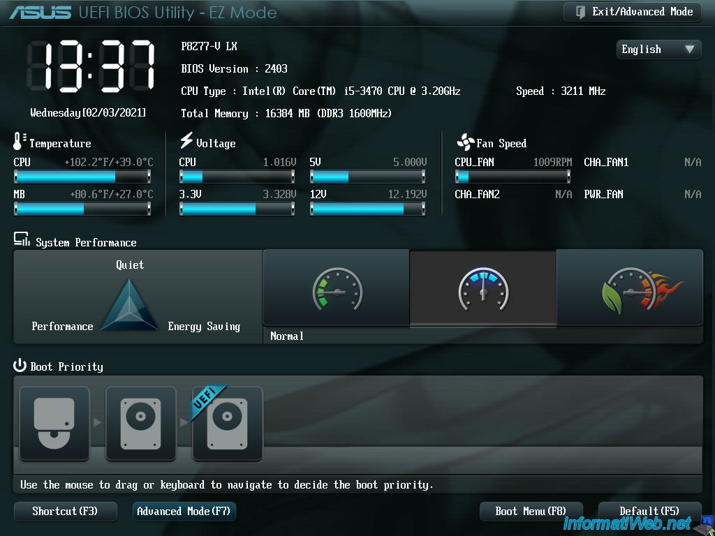 Configurer le BIOS de votre ordinateur pour démarrer en mode UEFI ...