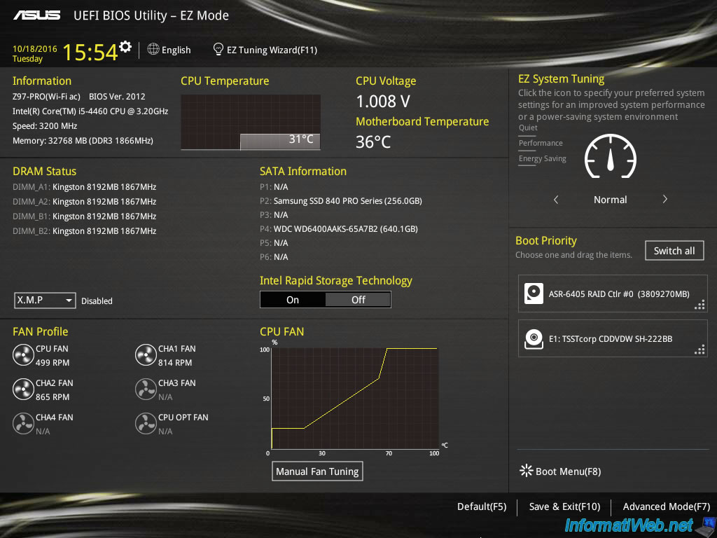 Reset your BIOS settings - BIOS - Tutorials - InformatiWeb