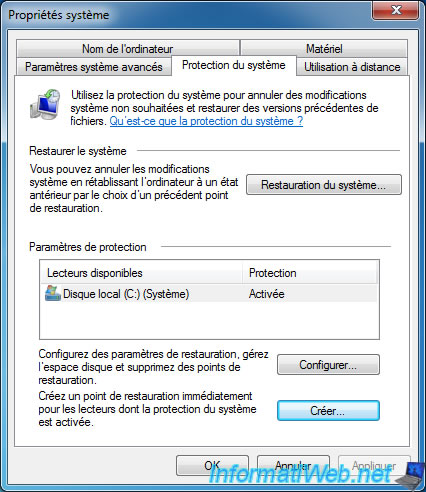 Restaurer Windows Vista ou 7 à un état antérieur grâce à la ...