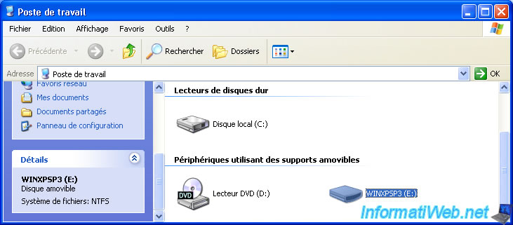 Create bootable USB key to install Windows XP - Windows - Tutorials - InformatiWeb