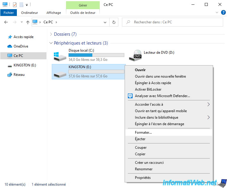 Pack Windows 11 Pro OEM avec clé USB 32 Go