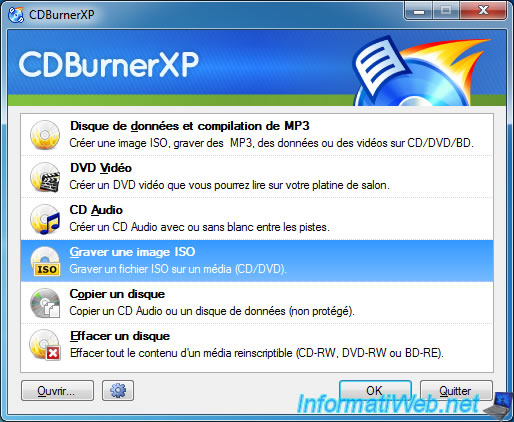 Graver un CD/DVD (disques multisession) avec Nero