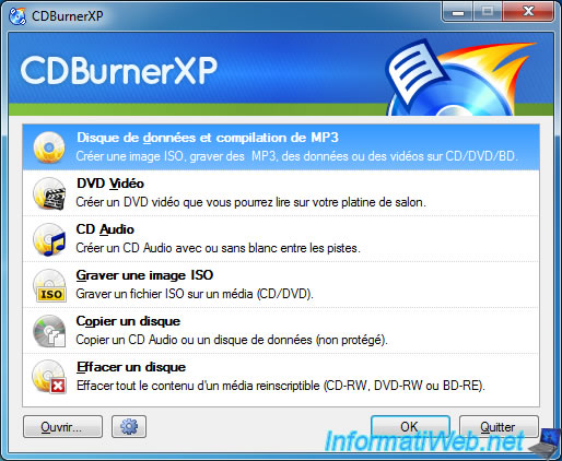 Graver un CD/DVD (disques multisession) avec Nero