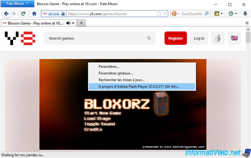 Play Flash Games Using Y8 Browser, Y8 Browser, Adobe Flash Player