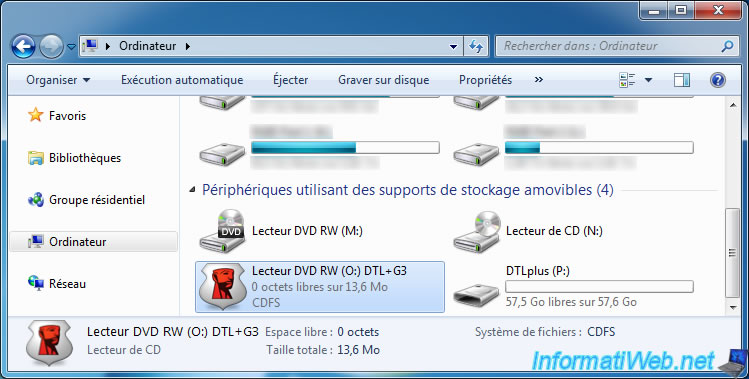 Kingston DataTraveler Locker+ G3 - Clé USB sécurisée avec cryptage logiciel  - Articles - Tutoriels - InformatiWeb