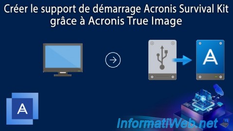 Créer le support de démarrage Acronis Survival Kit grâce à Acronis True Image (Cyber Protect Home Office)