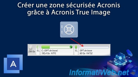 Créer une zone sécurisée Acronis grâce à Acronis True Image (Cyber Protect Home Office)