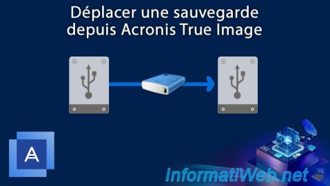 Acronis True Image - Déplacer une sauvegarde