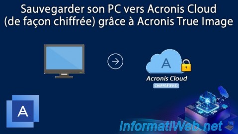 Sauvegarder son PC vers Acronis Cloud (de façon chiffrée) grâce à Acronis True Image (Cyber Protect Home Office)