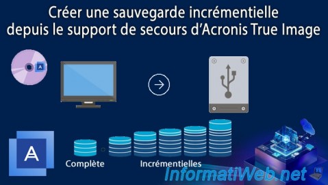 Acronis True Image - Support de secours - Créer une sauvegarde incrémentielle