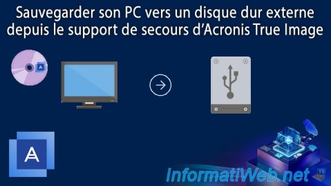 Acronis True Image - Support de secours - Sauvegarder son PC vers un disque dur externe