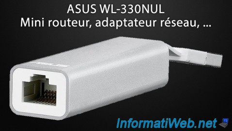 ASUS WL-330NUL - Mini routeur, adaptateur réseau, ...