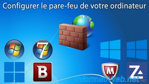 Configurer le pare-feu de Windows 11, 10, 8.1, 8, 7, Vista ou XP et celui des solutions Internet Security