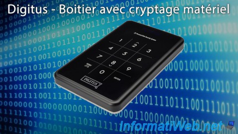 Digitus - Boitier avec cryptage matériel pour disques durs 2,5" ou SSD