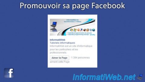 Promouvoir sa page Facebook