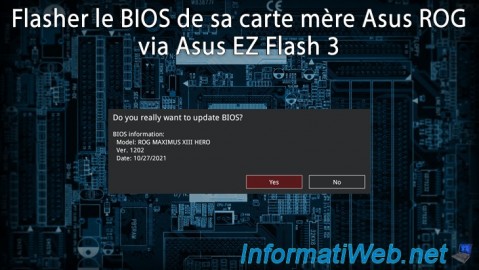Flasher (mettre à jour) le BIOS de sa carte mère Asus ROG via EZ Flash 3