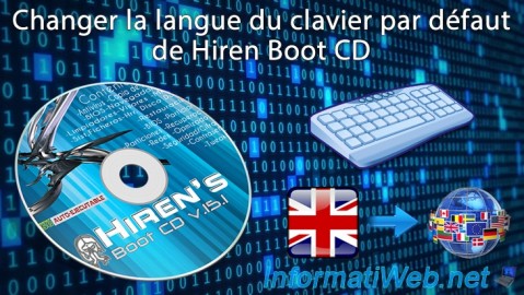 Changer la langue utilisée par défaut pour le clavier dans Hiren Boot CD (HBCD)