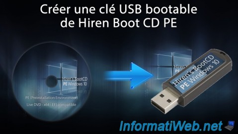 Hiren Boot CD PE - Créer une clé USB bootable de Hiren Boot CD PE