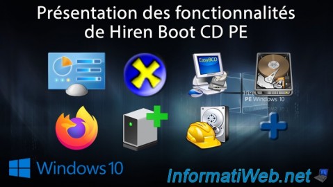 Présentation des fonctionnalités de Hiren Boot CD PE