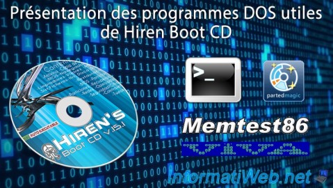 Présentation des programmes DOS utiles de Hiren Boot CD