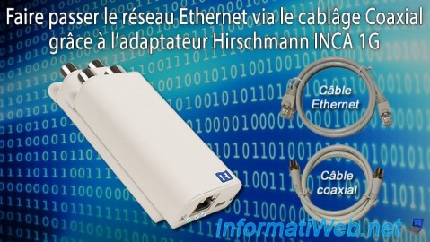 Faire passer le réseau Ethernet via le cablâge Coaxial grâce à l'adaptateur Hirschmann INCA 1G