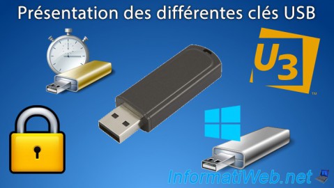 Présentation des différentes clés USB vendues sur Internet