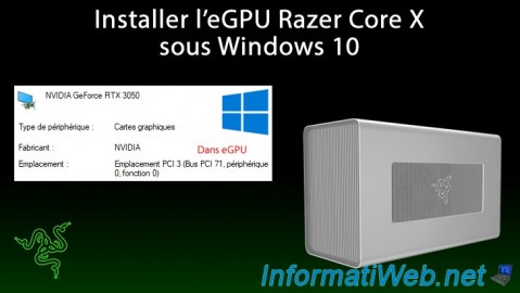Razer Core X - Installation de l'eGPU sous Windows 10
