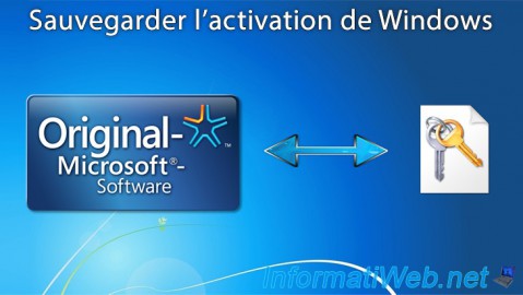 Sauvegarder l'activation de Windows