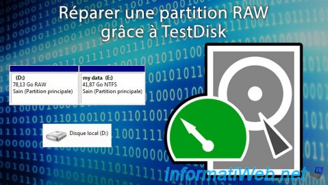 TestDisk - Réparer une partition RAW