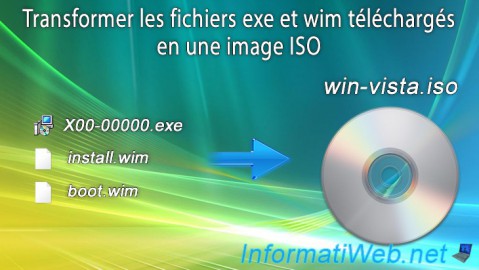 Transformer les fichiers exe et wim téléchargés en une image ISO