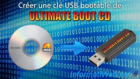 UBCD - Créer une clé USB bootable d'Ultimate Boot CD