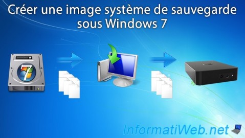 Créer une image système de Windows 7 et la restaurer depuis Windows ou depuis son DVD d'installation