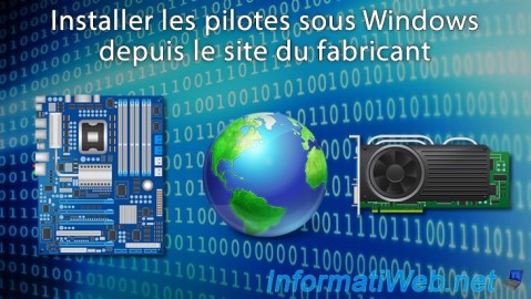 Installer les pilotes sous Windows depuis le site du fabricant