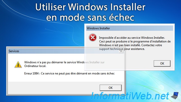 Comment démarrer Windows Installer en mode sans échec - Windows ...