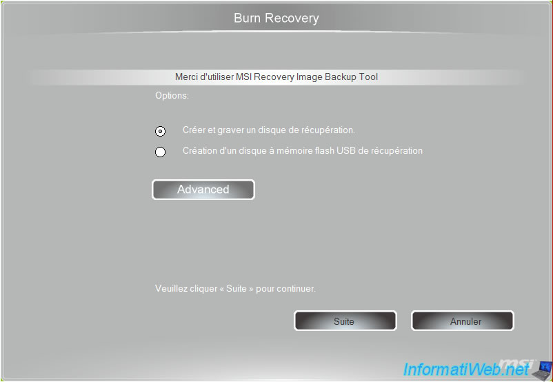 msi burn recovery instructions