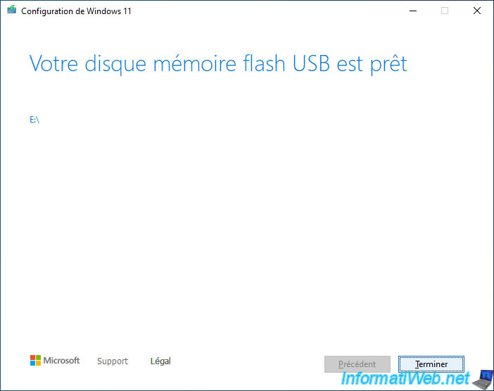 Clé USB Bootable Windows 11 Famille + clé d'activation