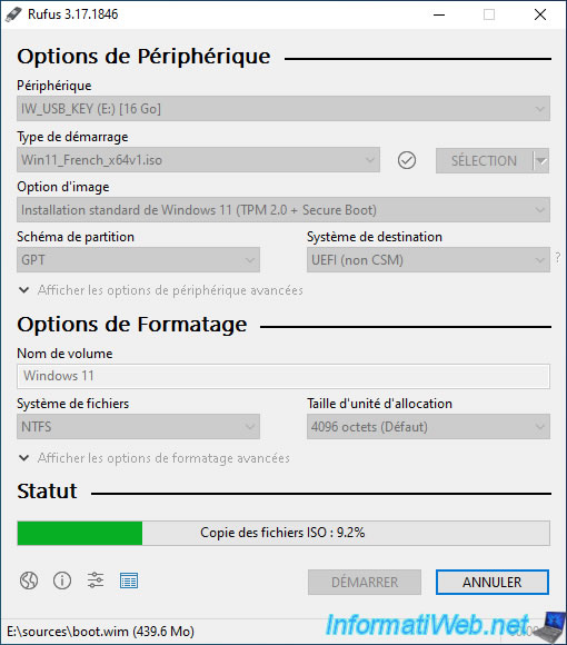 Clé USB bootable Windows 11 - Cle USB