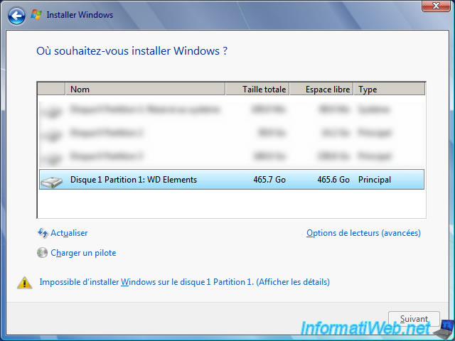 Install Windows 7 on a USB support (external hard drive or key) with WinToUSB Windows - Tutorials - InformatiWeb