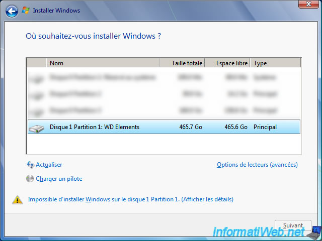 tusind korroderer Drivkraft Install Windows 7 on a USB support (external hard drive or USB key) with  WinToUSB - Windows - Tutorials - InformatiWeb