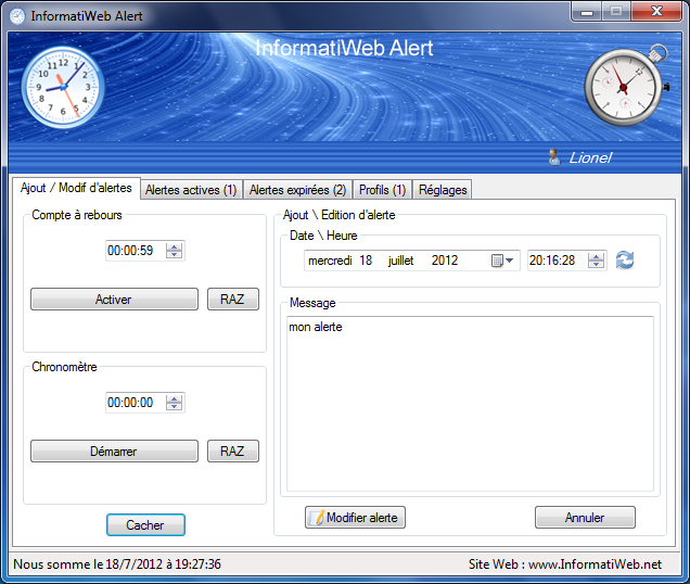 InformatiWeb Alert v1.1 - Others - Our programs - InformatiWeb